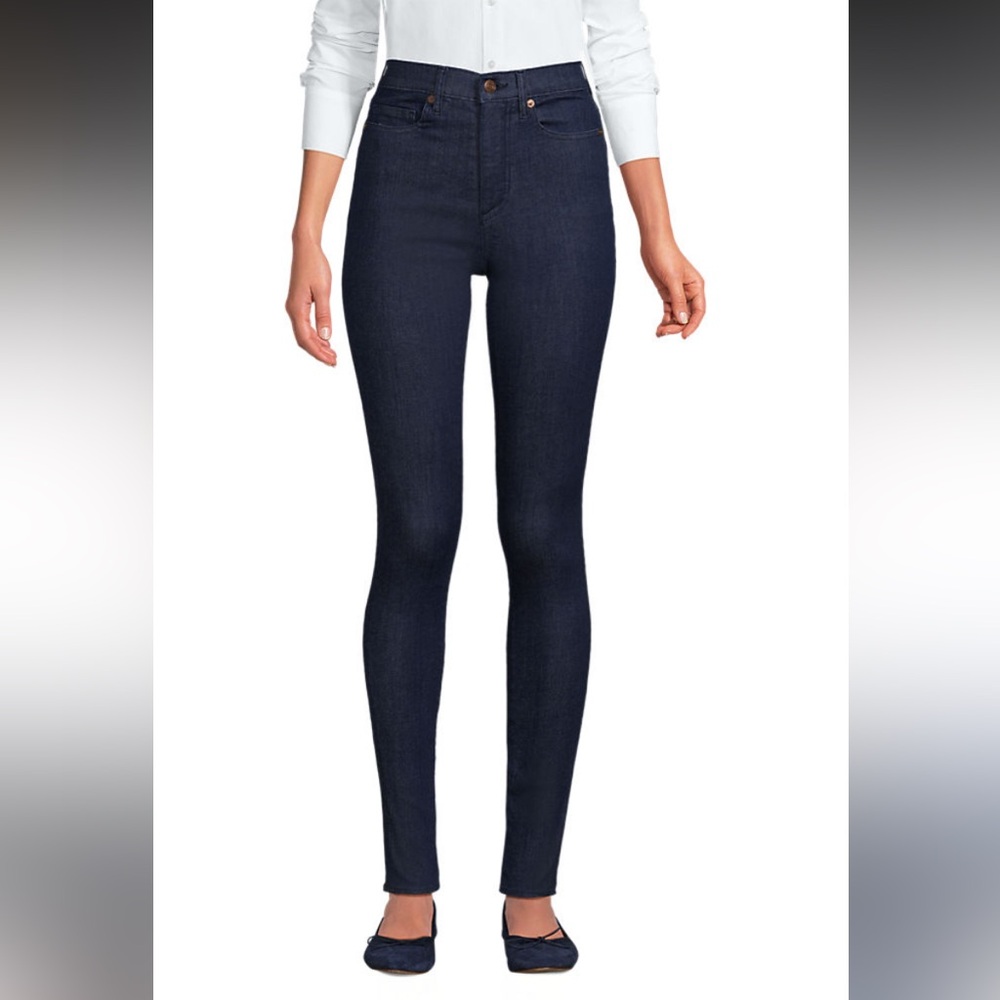 Land’s End High Rise Stretch Denim Skinny Jeans, Tall 28